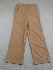 Anatomie Brooklyn Wide Leg High Slim Fit Pants Size Small Brown Stretch Travel