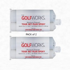 GolfWorks Maximum Strength Tour Set Plus Golf Club Epoxy Black 50ml Pack of 2