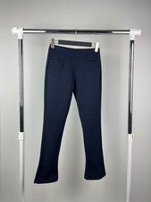 Prada Women’s Black Tab Dark Blue Culote Wide Trouser Pants Size 38