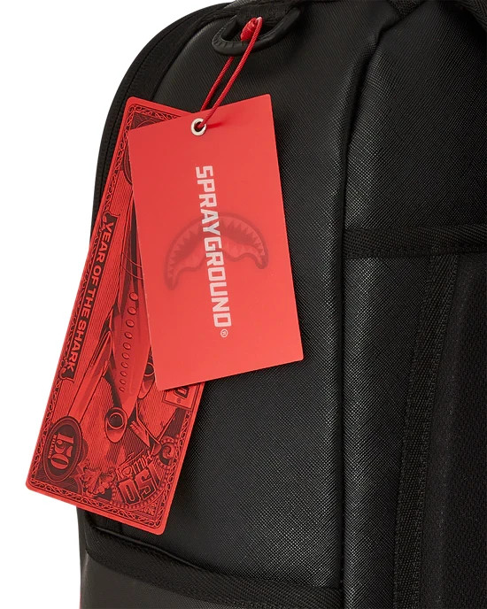 SPRAYGROUND SHARK CENTRAL MIDTOWN BREAKUP CHECK SORBET GREY