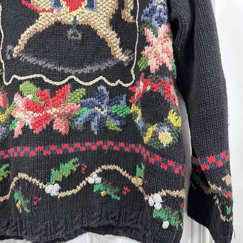Vintage Petite Sophisticate & Co Womens Rocking Horse Christmas Ugly Sweater S - Image 4 of 4