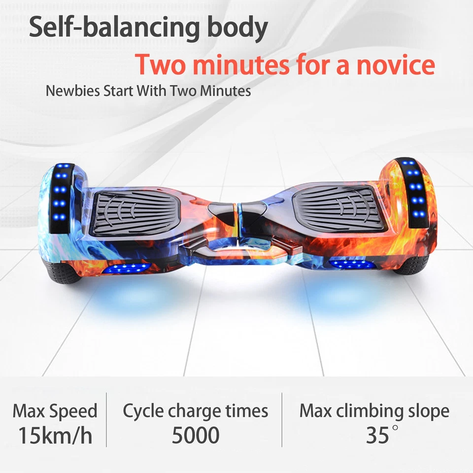 Hoverboard Scooter Bluetooth Self Balancing Electric Hover Board Skateboard - image 3 of 4