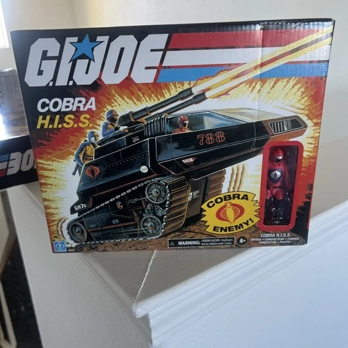 Hasbro G.I.Joe Retro Cobra Hiss Tank w/ 3.75 inch Driver Action Figure Black MIB