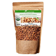 Bitter Apricot Kernels Organic Raw 1LB - USDA Organic Certified Product of T