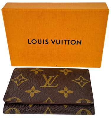 LOUIS VUITTON M62920 Enveloppe Cartes Visite Brown Monogram Made