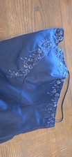 Mori Lee Navy Blue Evening Gown Size 11/12 Beaded Embellished Formal Prom Dress