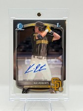 2025 Bowman Chrome - Prospect Autographs Kai Roberts  #CPA-KR (RC,AU) Padres