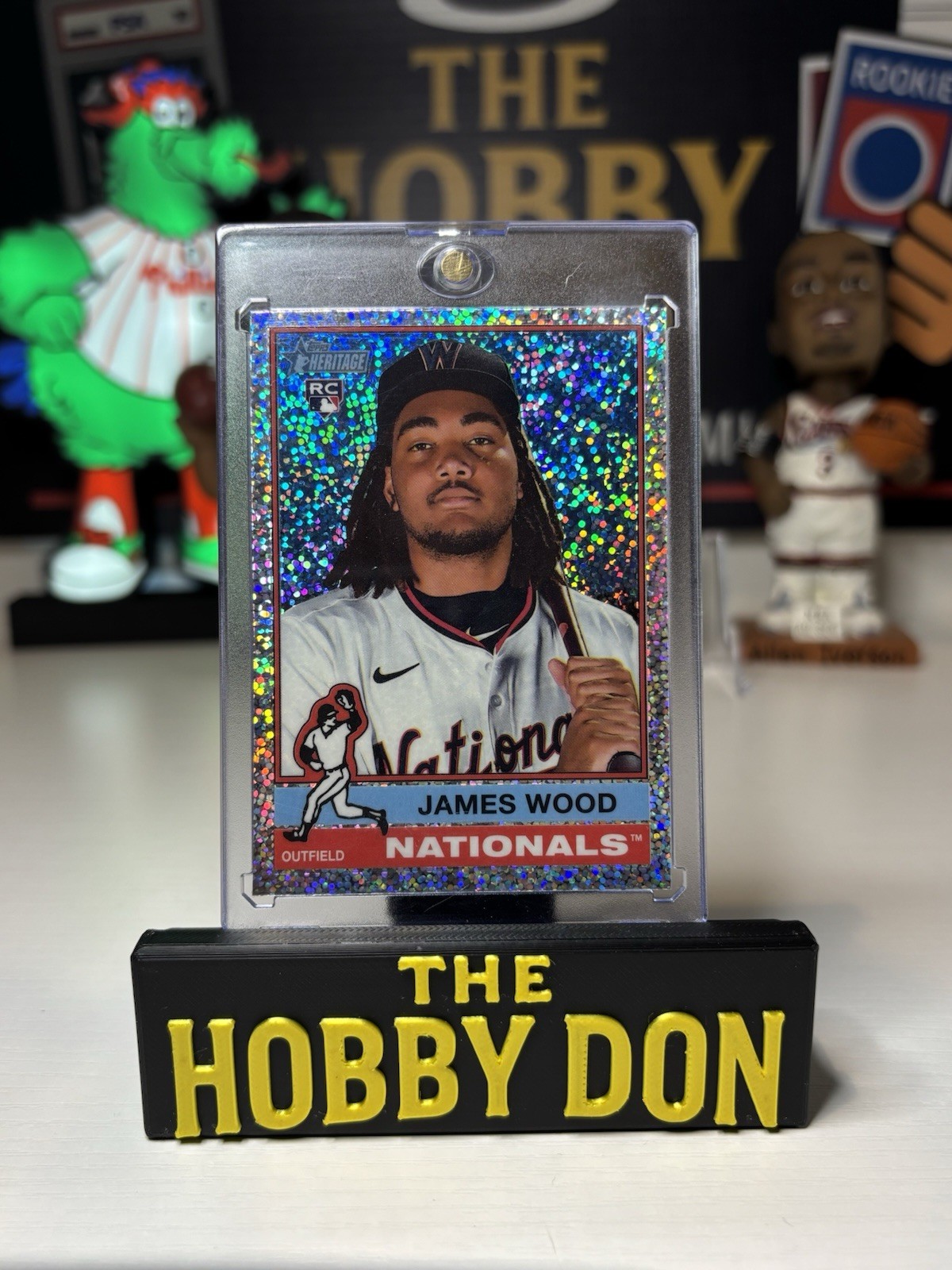 2025 Topps Heritage - James Wood #231 Chrome Silver Sparkle Refractor (RC)