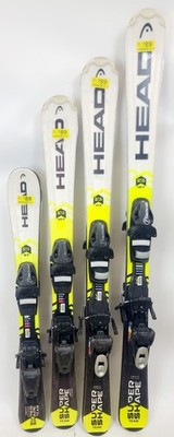 Used $360 Head Supershape Team Jr. Skis & Tyrolia Sympro 5 Bindings Sizes 87 107