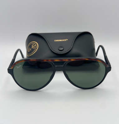 Vintage Bausch Lomb Ray Ban 1980s Style A Sunglasses USA Tortoise Black B&L Nice