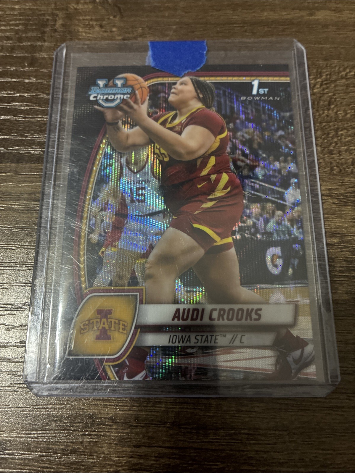 2024-25 Bowman Chrome U 1st AUDI CROOKS Black Wave Refractor #9 ISU