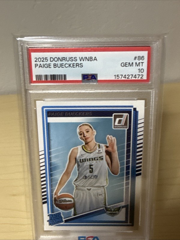 Panini 2025 Donruss WNBA Paige Bueckers #86 Rated Rookie RC PSA 10