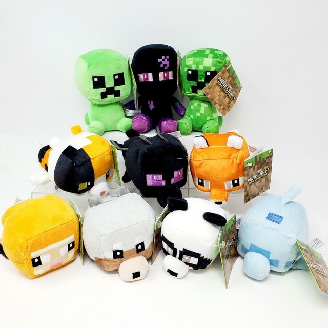 Jinx Minecraft Mini Crafter Calico Cat Plush Stuffed Toy 4.5