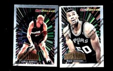 1994-95 TOPPS FINEST CORNER STONE CHARLES BARKLEY DAVID ROBINSON