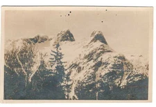 Postcard RPPC Canada The Lions Guardians of VANCOUVER British Columbia  