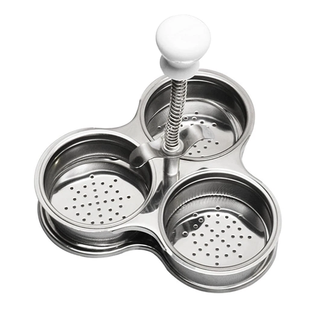 Stainless Steel Egg Poacher Easy Egg Boiling Poaching Rack Egg Boiler