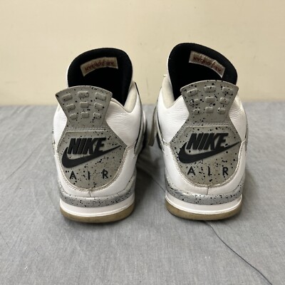 Nike Air Jordan IV Retro OG Mid White Cement Size 13 840606 