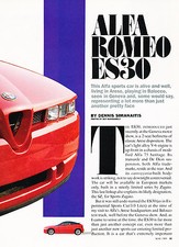 1989 Alfa Romeo Sz Zagato Original Road Test Car Print Article J342 1989 Alfa Romeo Sz Zagato Original Road Test Car Print Article J342