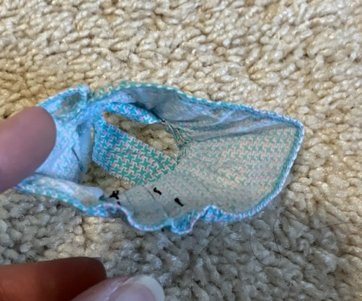 VTG Barbie Skipper Courtney doll mini skirt tweed check 1995 Phone Fun 14314 new