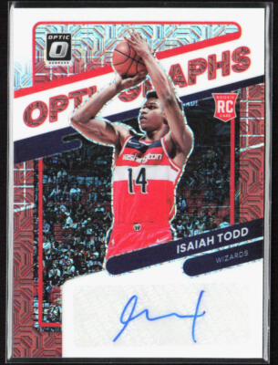 2021-22 Panini Donruss Optic Isaiah Todd Opti-Graphs Choice Prizm Auto Rookie