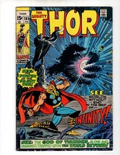 Marvel Comics Thor Volume 1 Book #185 First Infinity Lower Mid Grade 1971