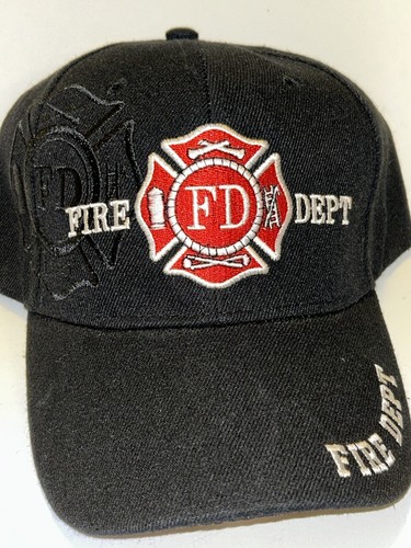 FIRST RESPONDER / FIRE DEPT. (BLACK HAT) - ADJUSTABLE STRAP / ONE SIZE FITS ALL - Picture 8 of 15
