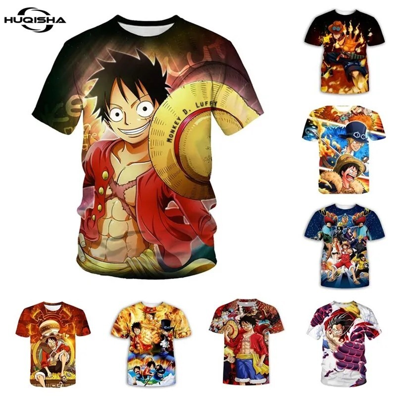 One Piece T-Shirt Short Sleeve Model And Size Of 1M10 To XXL
