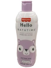 Fisher Price Hello Bathtime Baby Lotion 10 oz Softens Skin Paraben Free Dye Free