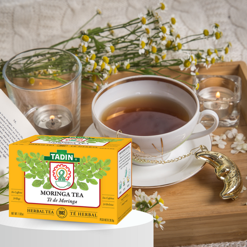 Tadin Moringa Tea, 24 Bags 1.02 oz, Herbal & Caffeine-Free (6-Pack) - Picture 5 of 6