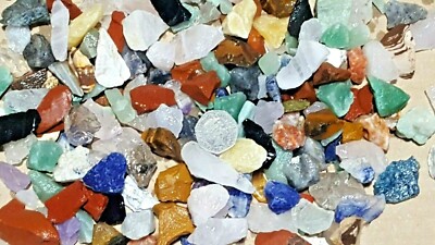 500g grobe Kristalle Rock to Tumble Politur oder Sammeln tolle Vielfalt 5 Sterne Mix 