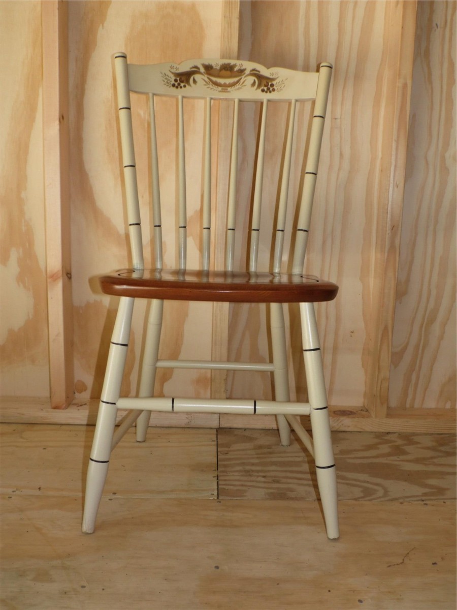 最終値下げ！Real Antique small chertアンティーク Vintage L. Hitchcock Harvest Stenciled Dining Chair Side Chair | eBay