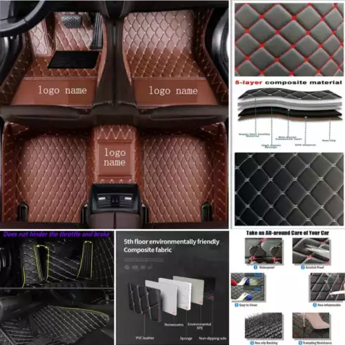 For Porsche Panamera 2010-2025 Car Floor Mats Custom All Weather PU Cargo Liners - Picture 5 of 40