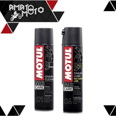 Motul C3 MC Care Grasso Lubrificante Spray Per Catena Moto Enduro Fuoristrada Cross Quad 400ml - Foto 3