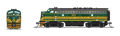 Broadway N-Scale 7734 EMD F3A, MEC 686, Green & Gold, Paragon4 Sound/DC/DCC