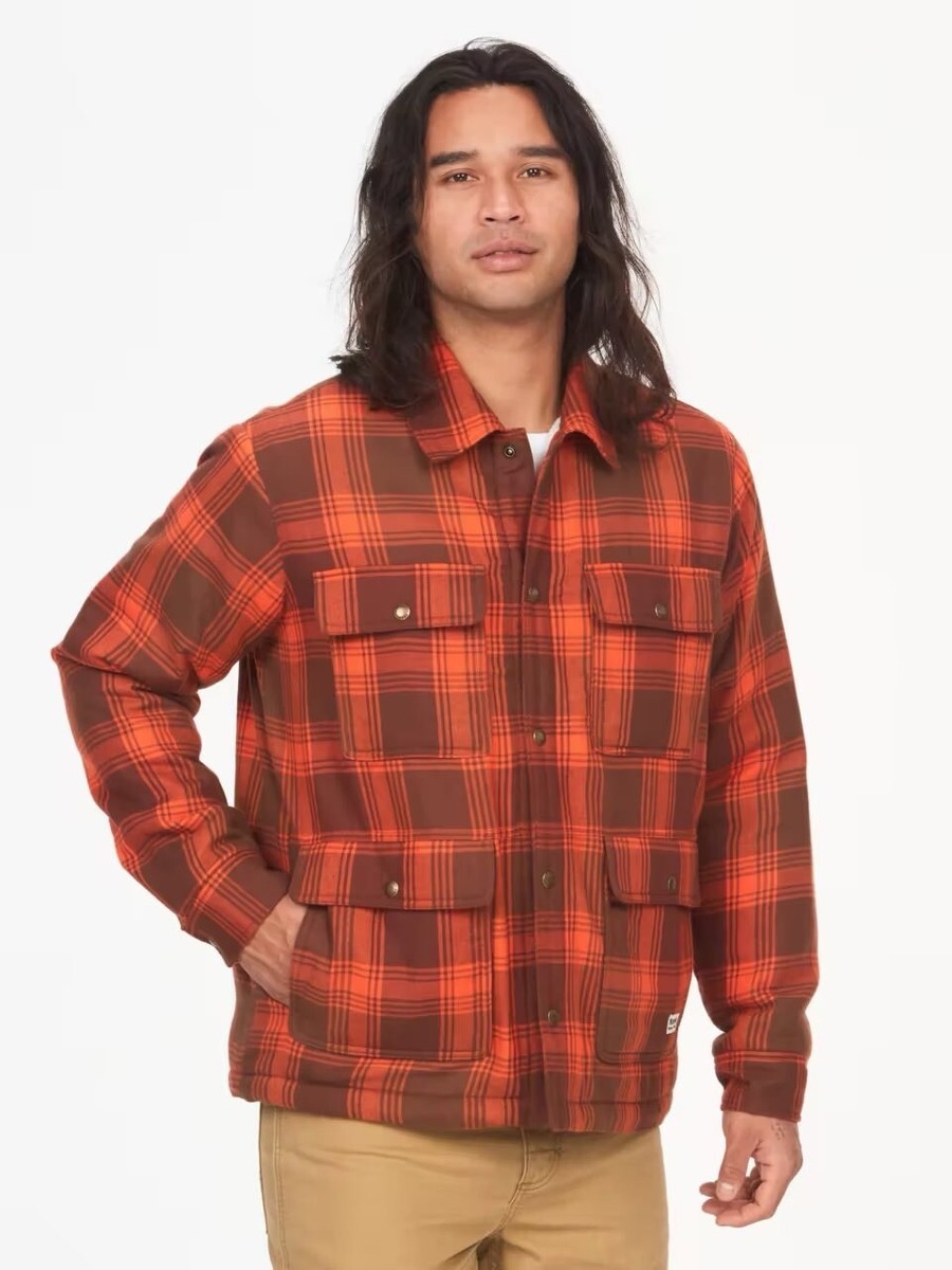 Marmot Men's Ridgefield Heavyweight Sherpa-Lined Flannel Shirt