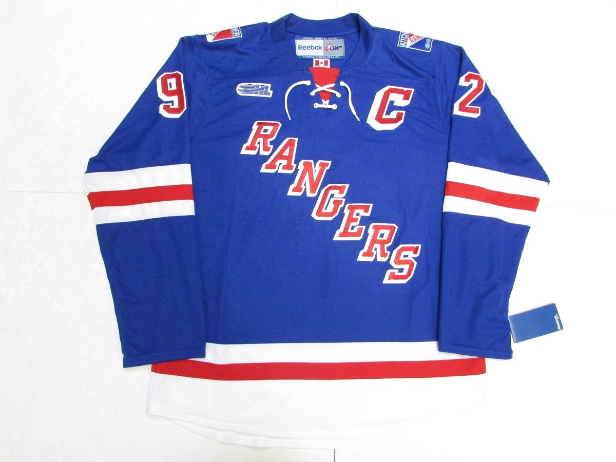 GABRIEL LANDESKOG KITCHENER RANGERS BLUE REEBOK PREMIER 7185