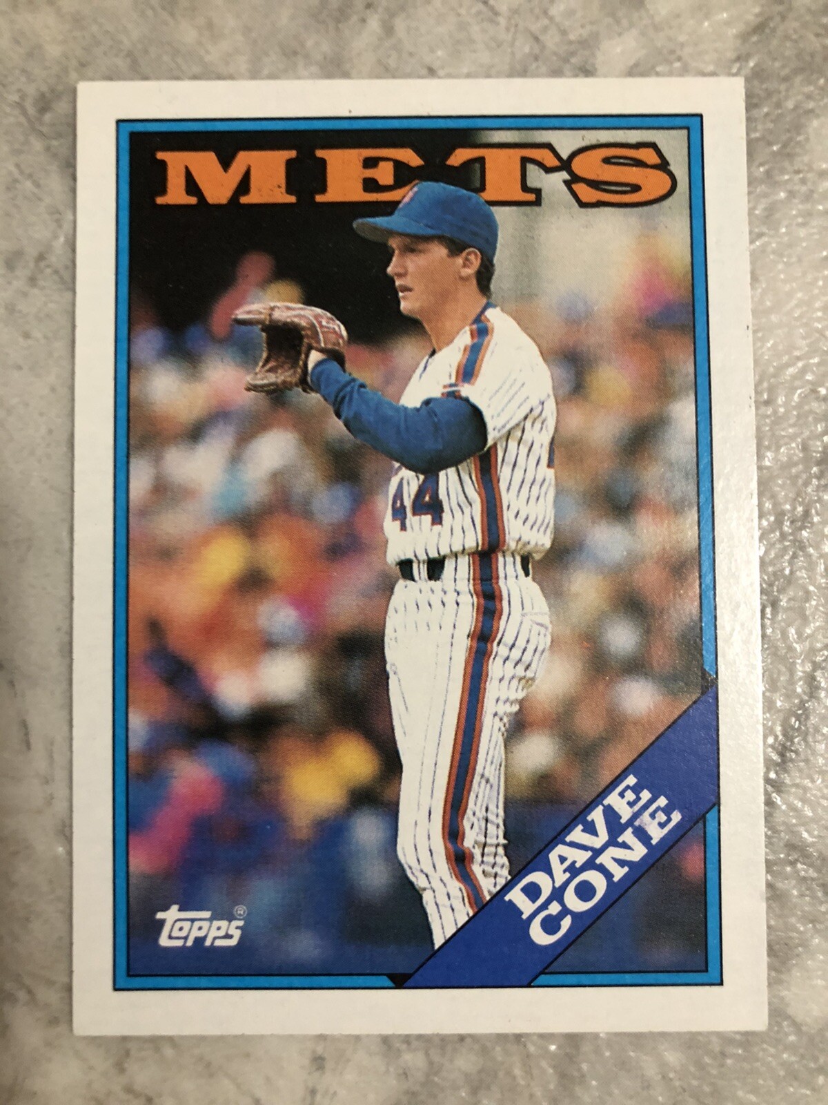 1988 Topps Dave Cone New York Mets #181 Rookie MLB Baseball Card RC NM