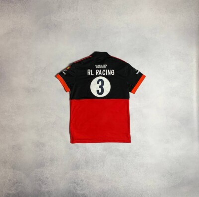 Vintage Polo Ralph Lauren RL Racing Espana #3 Polo Shirt PRL Spain
