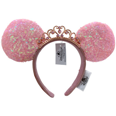 Princess Crown Tiara Pink Sequin 2022 Disney Parks Ears  display picture 2