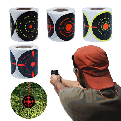 100/200/250Pcs 7.6cm Schießen Ziele Aufkleber Adhesive Reactive Splatter Target