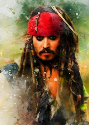Johnny Depp #2 Sketch Card Limited #ed/250 John Rudolph Signed SP Jack Sparrow