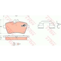 TRW BremsbeläGe GDB1630 BremsklöTze FüR Mercedes-Benz A-Klasse W169