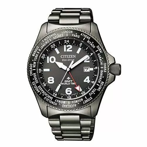 Citizen PROMASTER LAND BJ7107-83E Eco-Drive GMT World Time Men