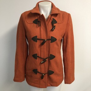 burnt orange peacoat