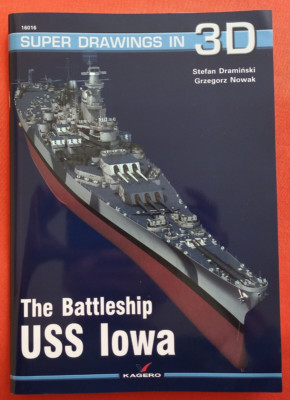 Kagero Super Drawings in 3D 16016 16, The Battleship USS IOWA