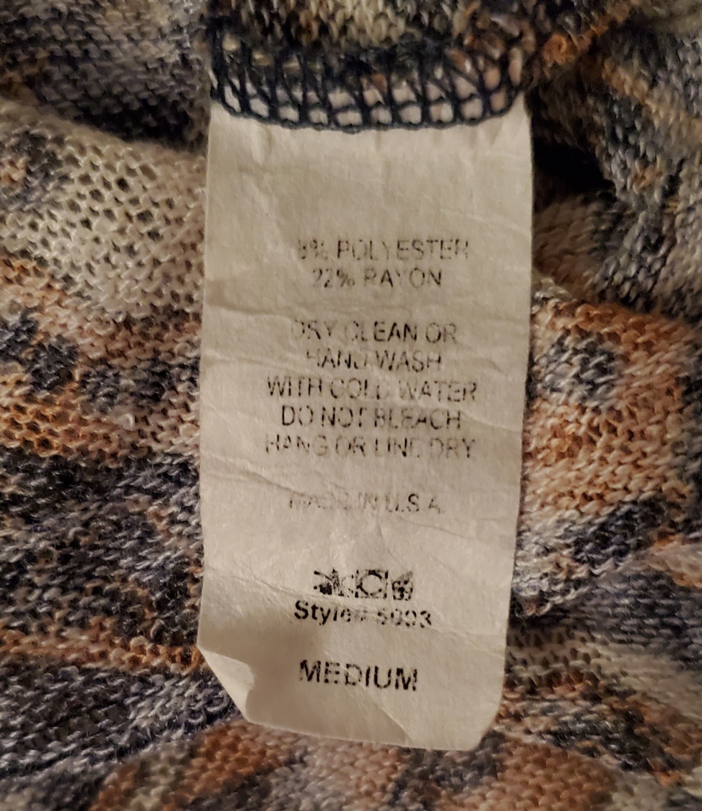 Entro Boho Patchwork Print Long Sleeve Fall Top  … - image 8