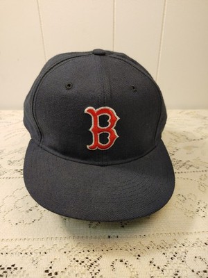 VTG 80s Boston Red Sox New Era Diamond Pro Model Fitted 7 1/2 Hat Cap Wool MLB