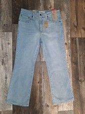 NWT Women's Levi's 725 High-Rise Bootcut Jeans Light Wash Stretch Denim, 30x27