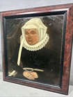 16thC Antique ELIZABETHAN LADY & RUFFLED COLLAR Old ESTATE Oil PORTRAIT PAINTING — photo 7
