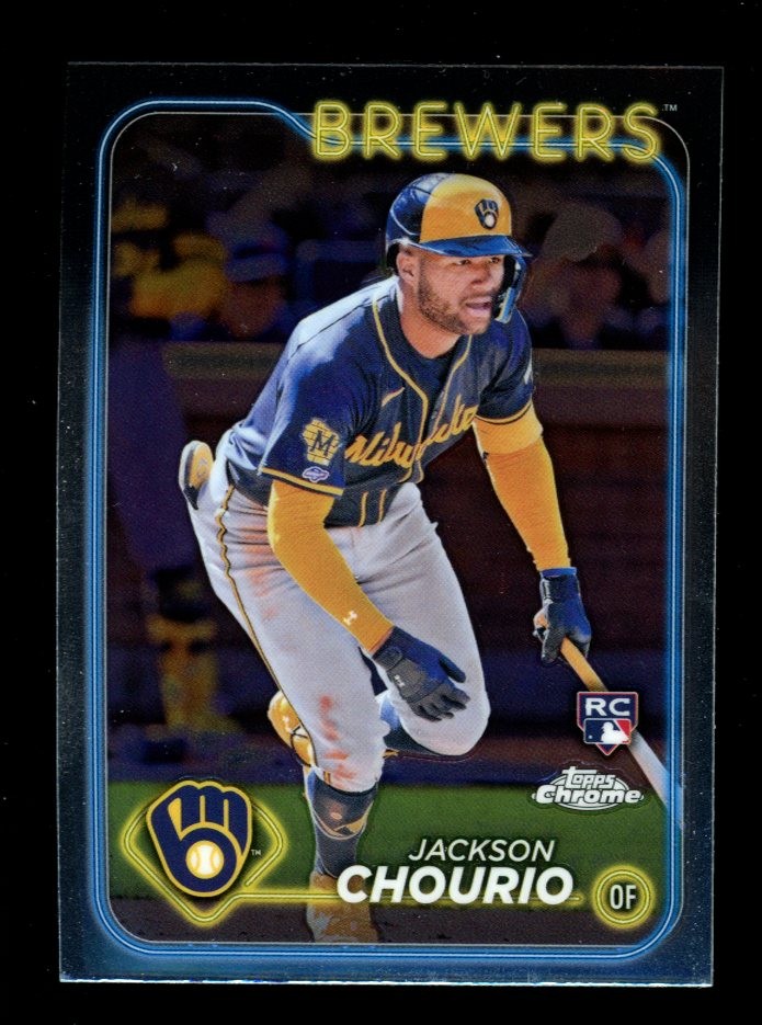 2024 Topps Chrome #161 Jackson Chourio Milwaukee Brewers Rookie